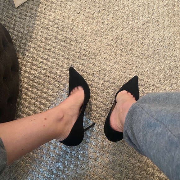 JIMMY CHOO Anouk 120 black suede stiletto EU39.5 - Picture 8 of 9